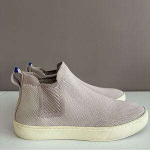 Rothy’s The Chelsea High Top Knit Pull On Women Ankle Sneaker Lilac Gray Size 7